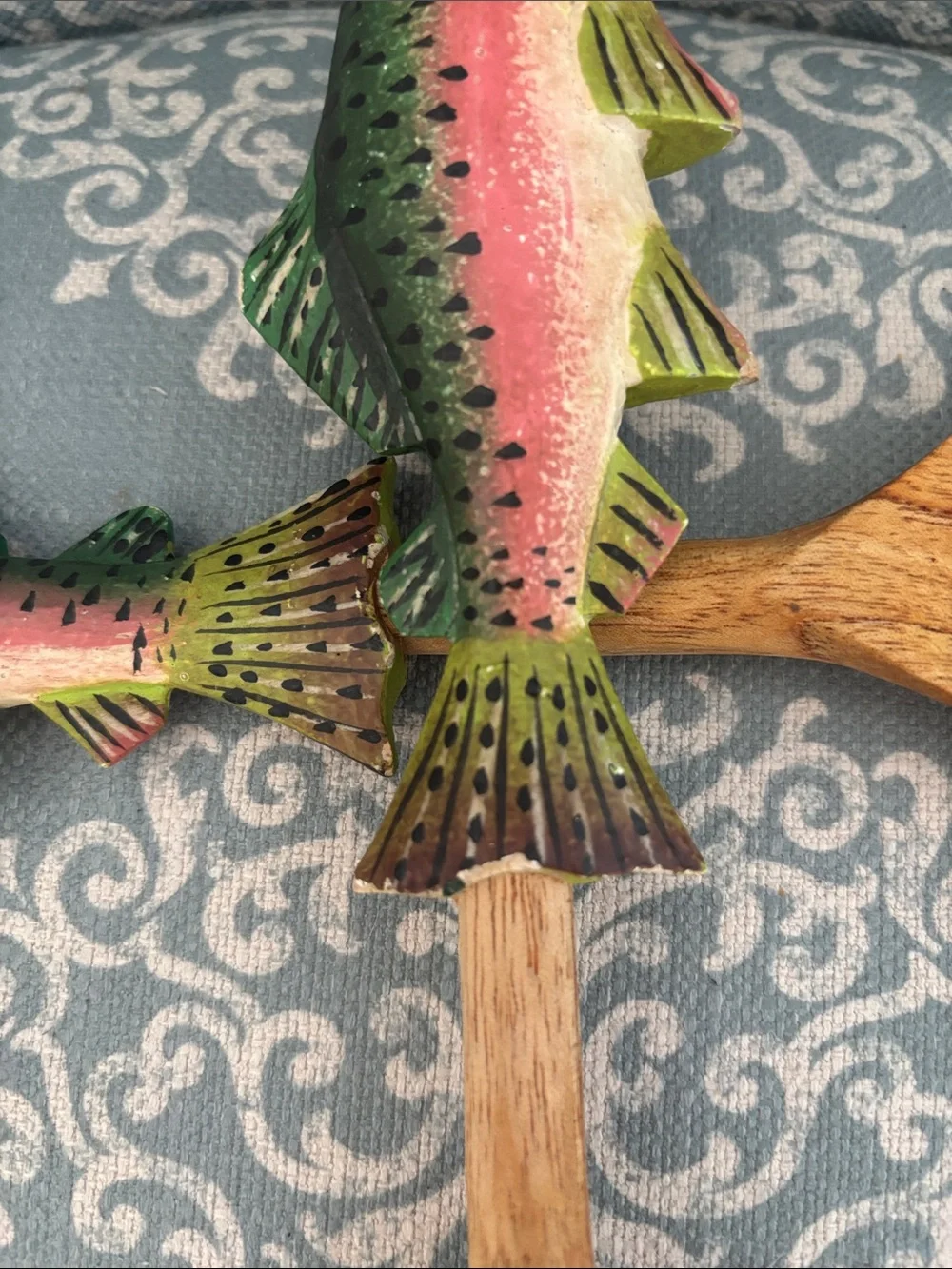 Fish salad for and spoon